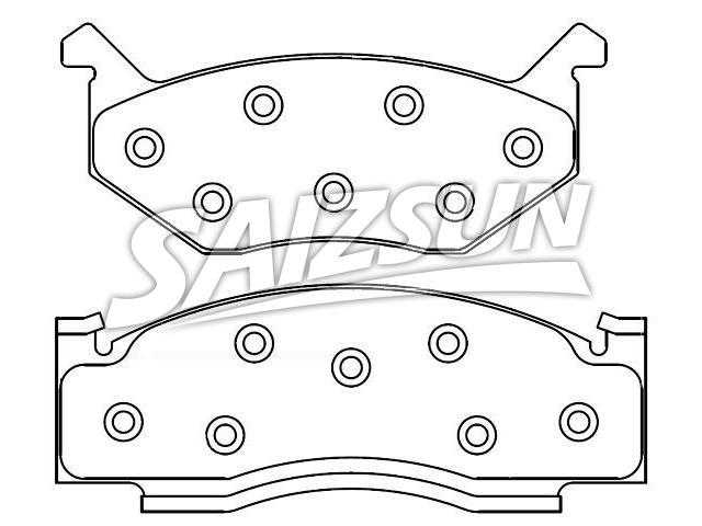 Bremsbelagsatz, Scheibenbremse Brake Pad Set:4049677