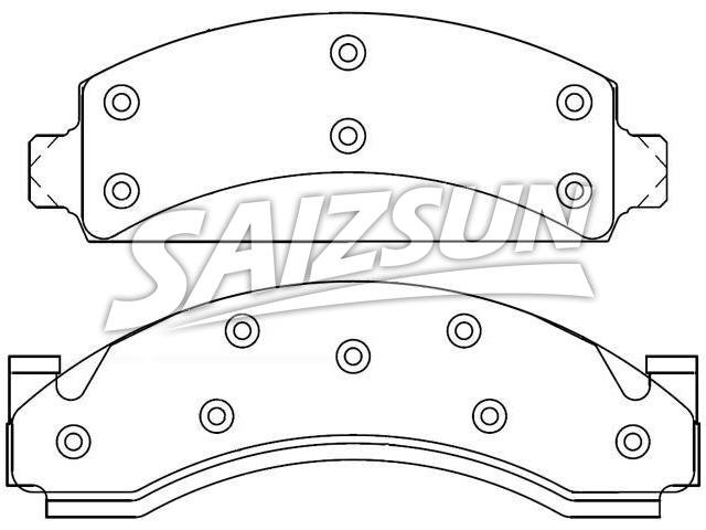 Bremsbelagsatz, Scheibenbremse Brake Pad Set:D89-7024A