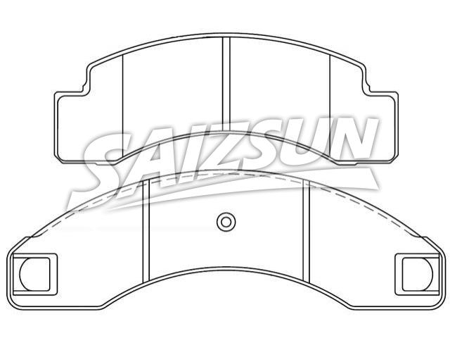 Bremsbelagsatz, Scheibenbremse Brake Pad Set:D155-7085