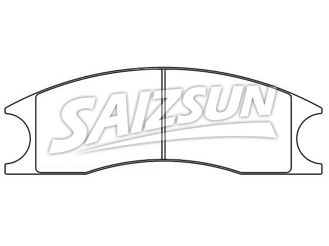 Bremsbelagsatz, Scheibenbremse Brake Pad Set:D95-7030