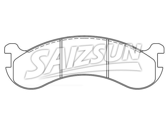 Bremsbelagsatz, Scheibenbremse Brake Pad Set:D168-7095
