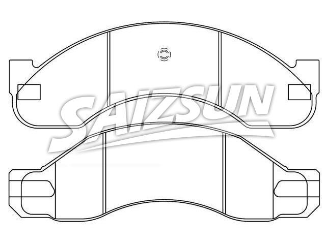 Bremsbelagsatz, Scheibenbremse Brake Pad Set:D171-7098