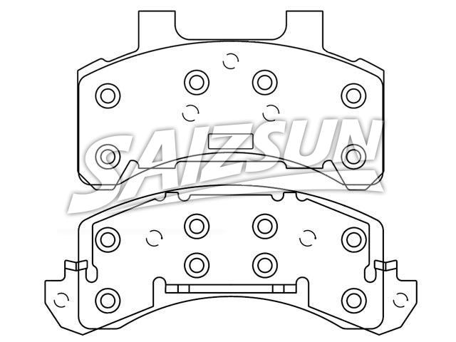 Bremsbelagsatz, Scheibenbremse Brake Pad Set:D183-7070C