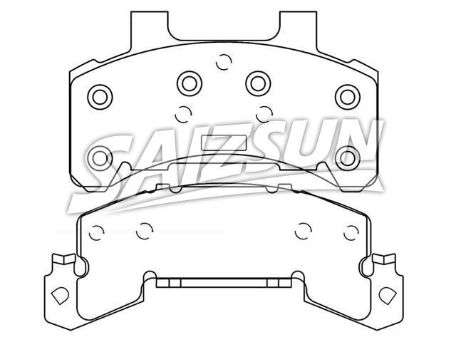 Bremsbelagsatz, Scheibenbremse Brake Pad Set:D190-7114