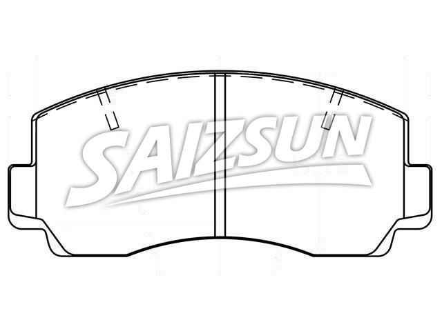 Bremsbelagsatz, Scheibenbremse Brake Pad Set:D195-7118
