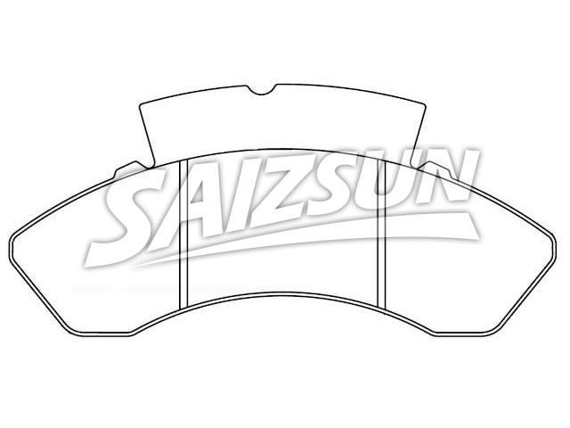 Bremsbelagsatz, Scheibenbremse Brake Pad Set:D267-7172