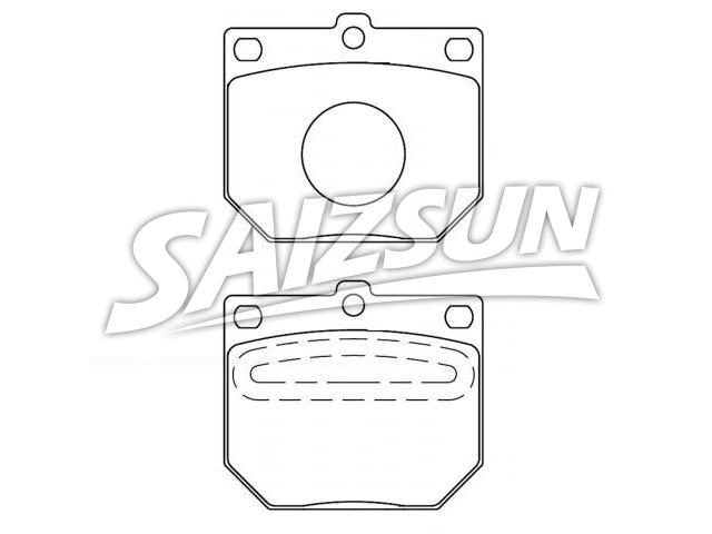 Bremsbelagsatz, Scheibenbremse Brake Pad Set:D246-7150