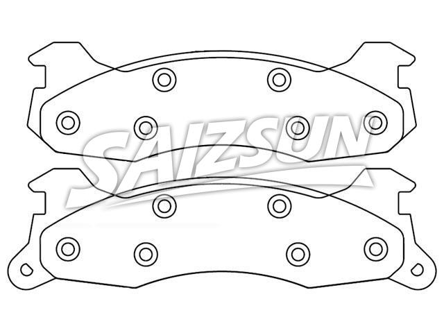 Bremsbelagsatz, Scheibenbremse Brake Pad Set:D204-7124A