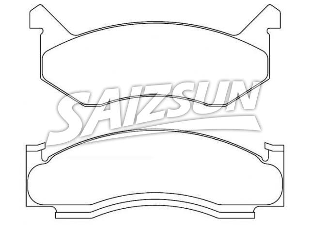 Bremsbelagsatz, Scheibenbremse Brake Pad Set:D86-7019