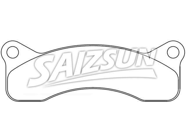 Bremsbelagsatz, Scheibenbremse Brake Pad Set:D2TZ-2001-E