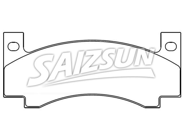 Bremsbelagsatz, Scheibenbremse Brake Pad Set:D22-774