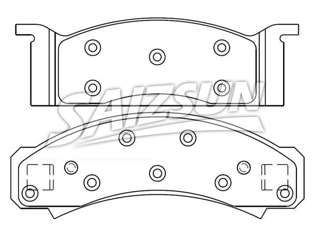 Bremsbelagsatz, Scheibenbremse Brake Pad Set:D34-776A