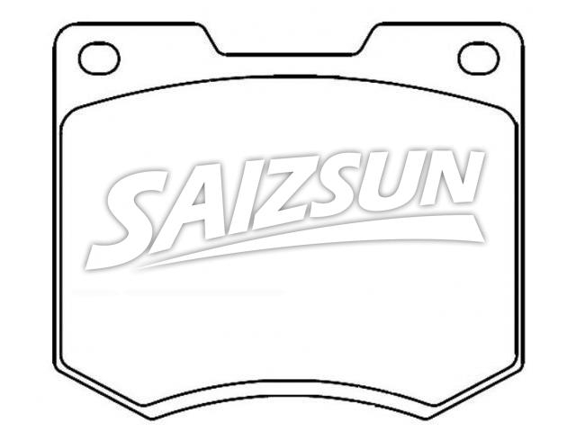 Bremsbelagsatz, Scheibenbremse Brake Pad Set:D6RY-2001-A