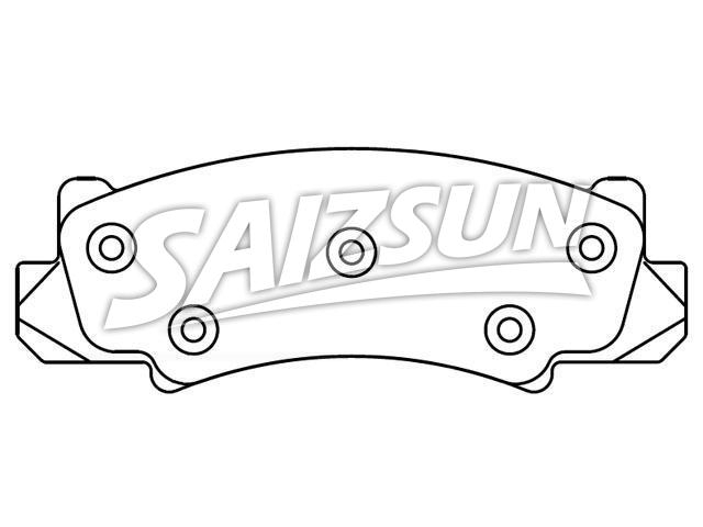 Bremsbelagsatz, Scheibenbremse Brake Pad Set:D36-779