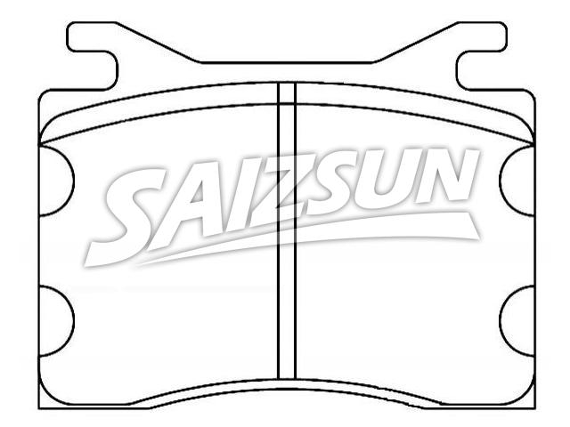 Bremsbelagsatz, Scheibenbremse Brake Pad Set:D82-7015