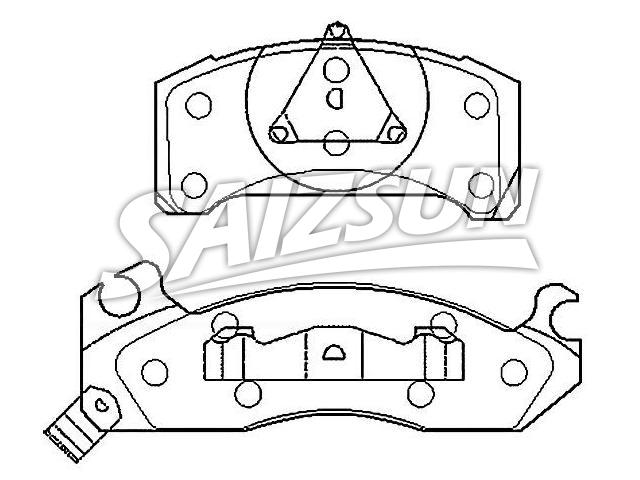 Bremsbelagsatz, Scheibenbremse Brake Pad Set:E3SZ-2001-A