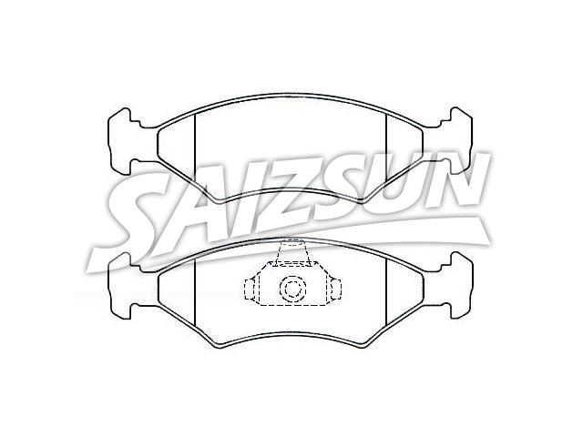 Bremsbelagsatz, Scheibenbremse Brake Pad Set:1 042 688