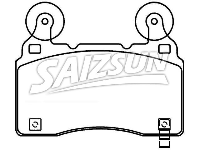 Bremsbelagsatz, Scheibenbremse Brake Pad Set:92244289