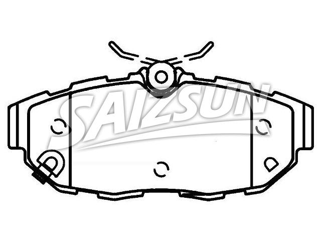 Bremsbelagsatz, Scheibenbremse Brake Pad Set:BR3Z-2200-A