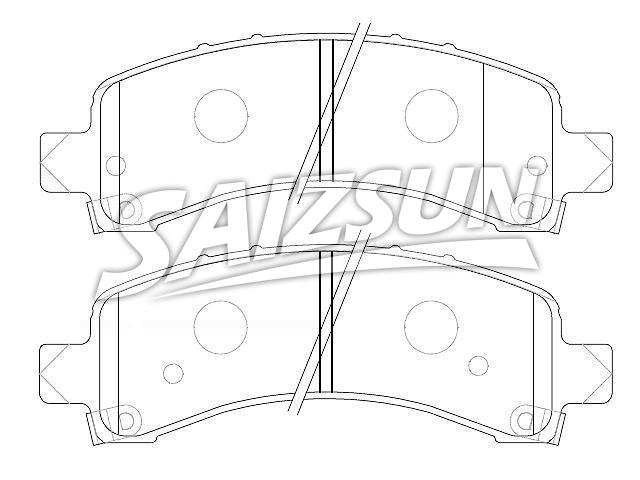 Bremsbelagsatz, Scheibenbremse Brake Pad Set:89027019