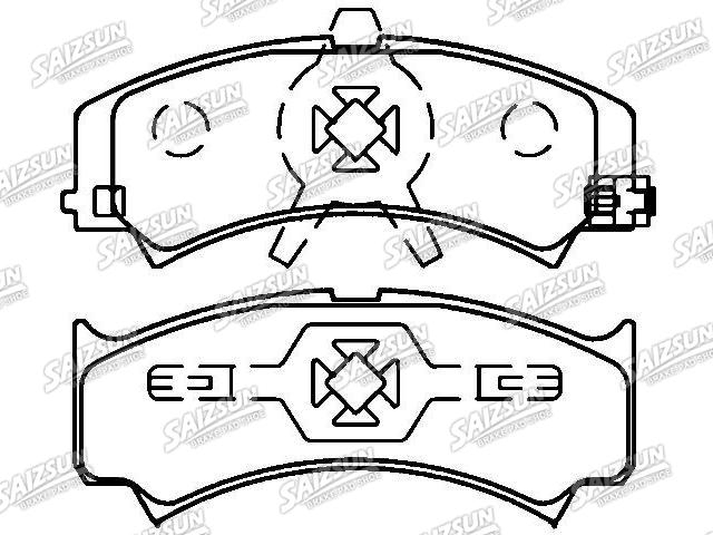 Bremsbelagsatz, Scheibenbremse Brake Pad Set:3501100X01A00