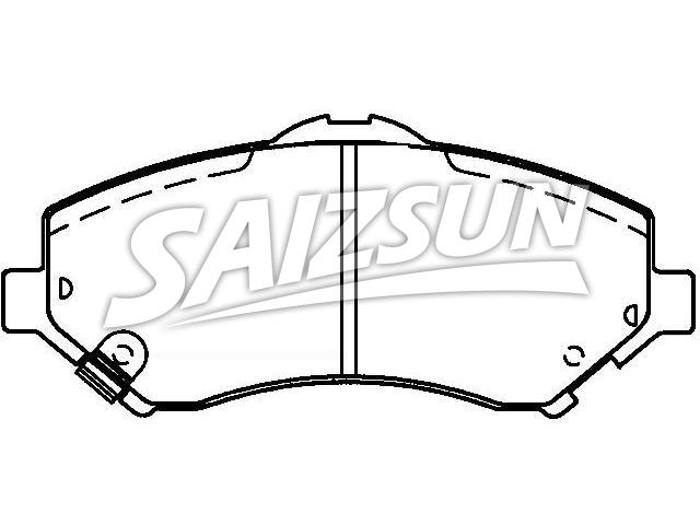 Bremsbelagsatz, Scheibenbremse Brake Pad Set:68093323AA