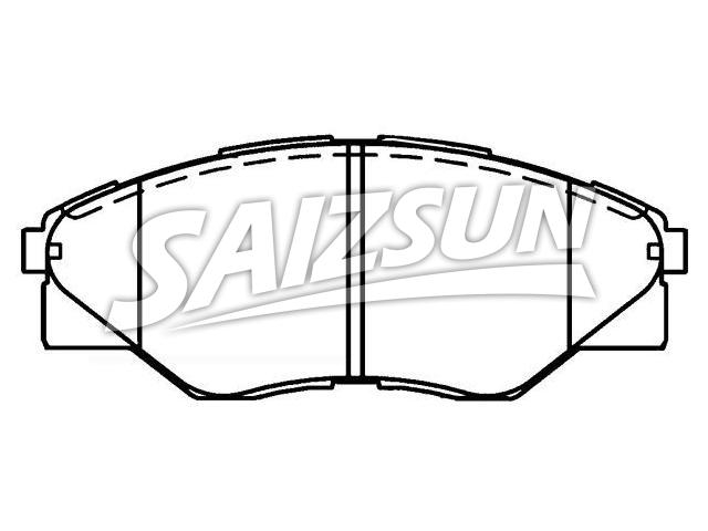 Bremsbelagsatz, Scheibenbremse Brake Pad Set:04465-0K290