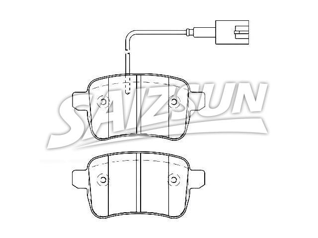 Bremsbelagsatz, Scheibenbremse Brake Pad Set:77365357