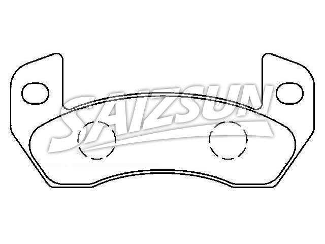 Bremsbelagsatz, Scheibenbremse Brake Pad Set:GDB1680