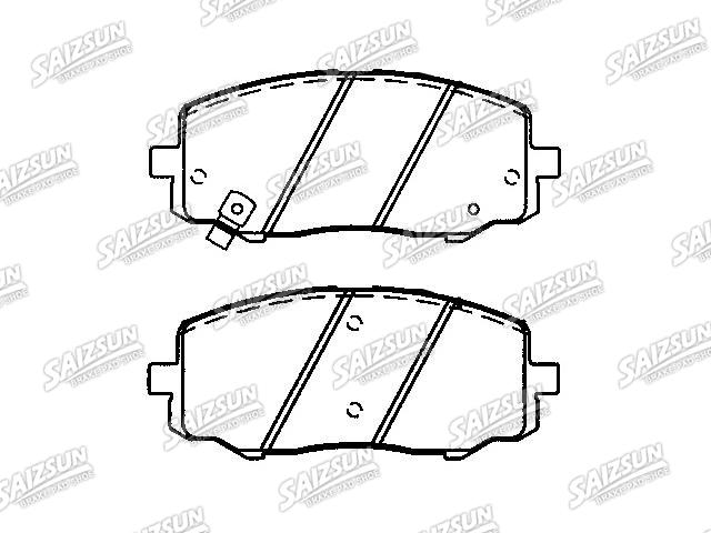 Bremsbelagsatz, Scheibenbremse Brake Pad Set:58101-0XA00