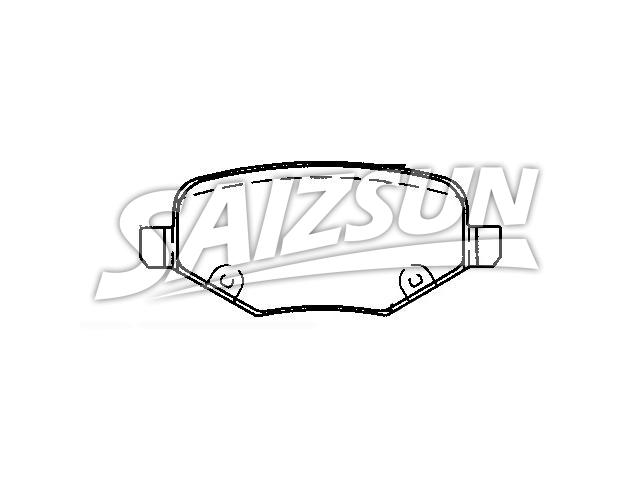 Bremsbelagsatz, Scheibenbremse Brake Pad Set:68192-439AA