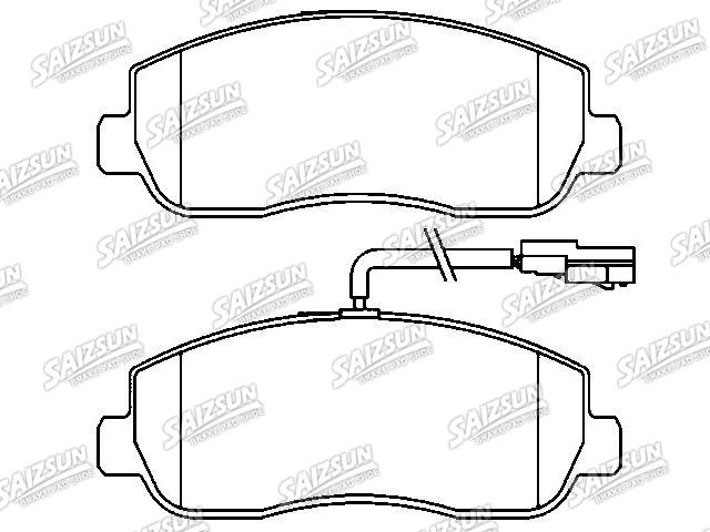 Bremsbelagsatz, Scheibenbremse Brake Pad Set:93167551
