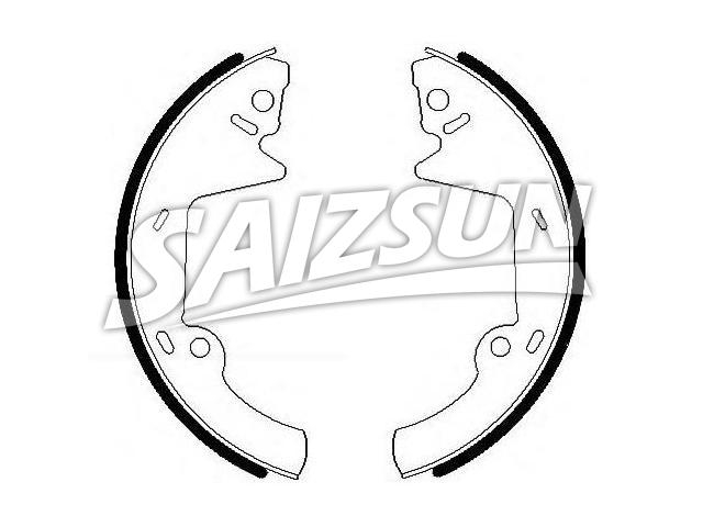 Bremsbackensatz Brake Shoe Set:E6DZ-2200-B