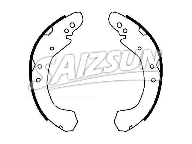 Bremsbackensatz Brake Shoe Set:12510022