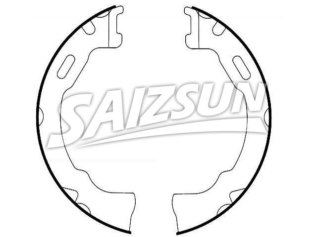 Bremsbackensatz Brake Shoe Set:6L2Z-2648-A