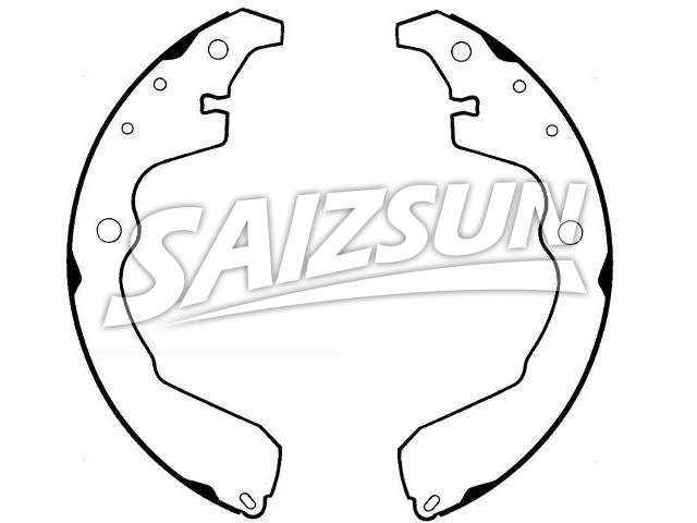 Bremsbackensatz Brake Shoe Set:04495-01040