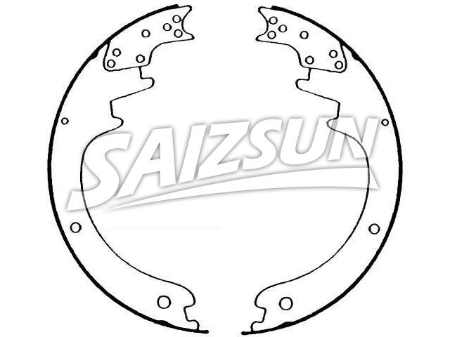 Bremsbackensatz Brake Shoe Set:C8TZ-2018-A