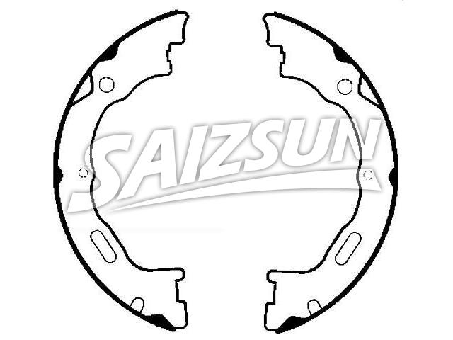 Bremsbackensatz Brake Shoe Set:3W1Z-2N712-AA