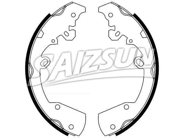 Bremsbackensatz Brake Shoe Set:05191790AA