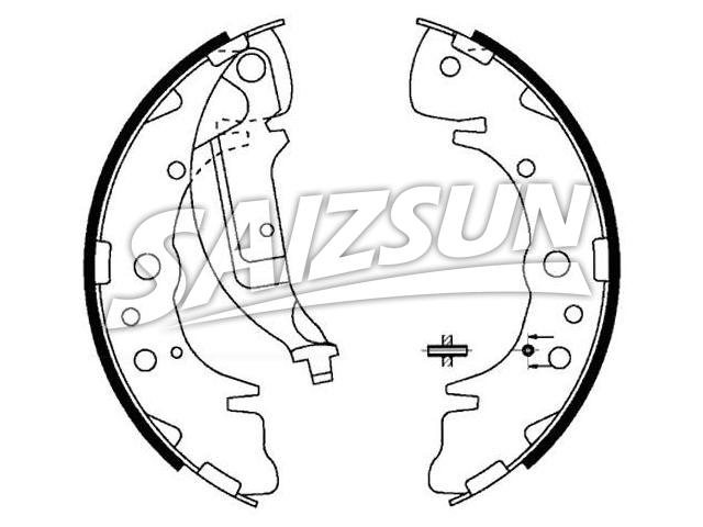Bremsbackensatz Brake Shoe Set:58305-26A10
