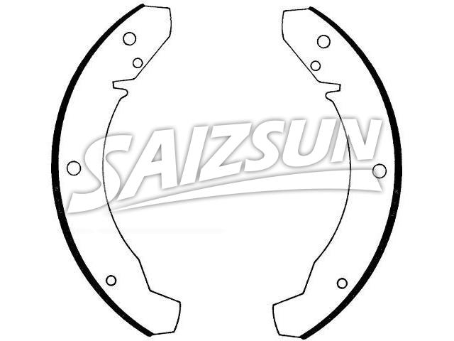 Bremsbackensatz Brake Shoe Set:131 609 537C