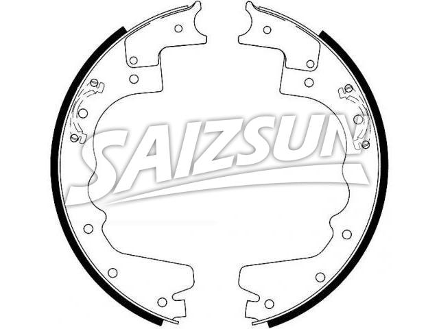 Bremsbackensatz Brake Shoe Set:4C4Z-2620-AA