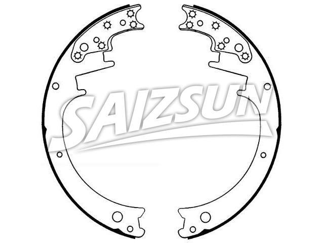 Bremsbackensatz Brake Shoe Set:33-2075