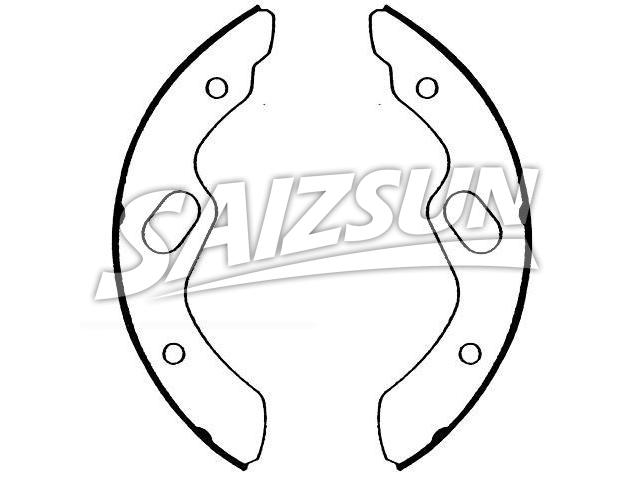 Bremsbackensatz Brake Shoe Set:604-1412
