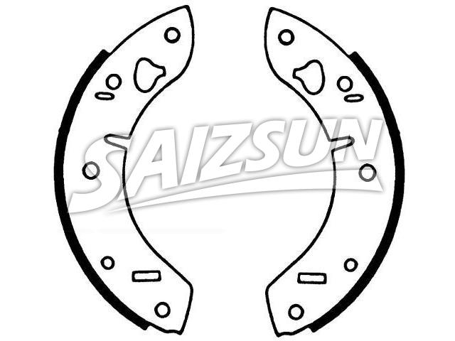 Bremsbackensatz Brake Shoe Set:436-8068