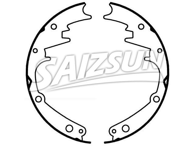 Bremsbackensatz Brake Shoe Set:1555T-S823