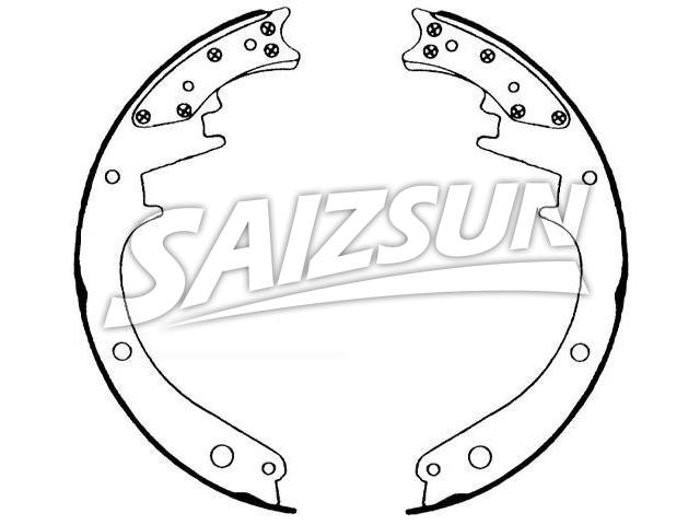Bremsbackensatz Brake Shoe Set:450-2073T