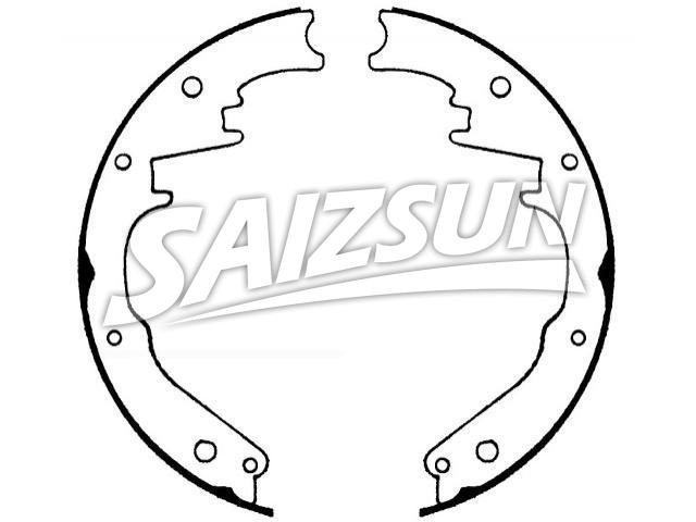 Bremsbackensatz Brake Shoe Set:8124580
