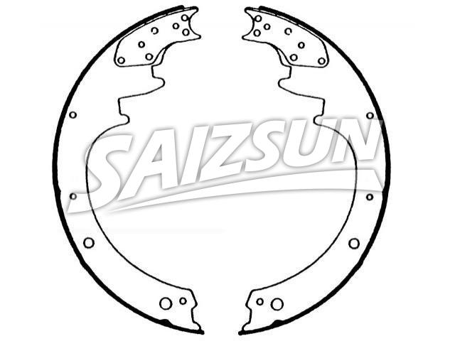 Bremsbackensatz Brake Shoe Set:299-2039