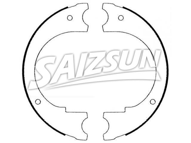 Bremsbackensatz Brake Shoe Set:D3HZ2648B